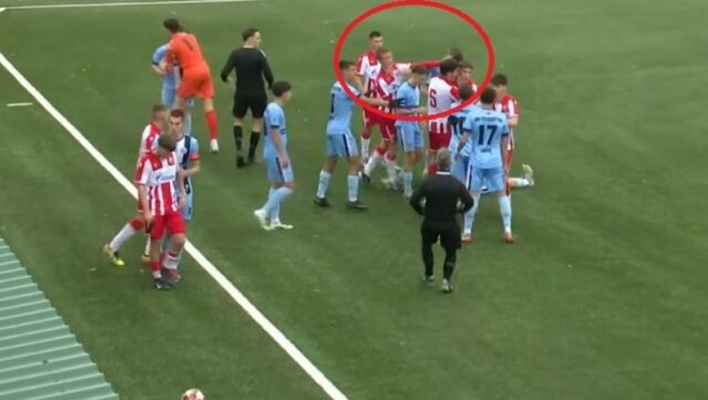 BRUKA I SRAMOTA Samari pesnicenje i haos na mecu kadeta.jpg