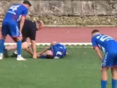 UŽAS NA DERBIJU U SRPSKOM FUDBALU: Igrač hitno prevezen u bolnicu posle stravične povrede (FOTO) UZAS NA DERBIJU U SRPSKOM FUDBALU Igrac hitno prevezen u.jpg