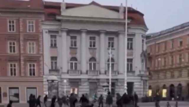 HRVATI SE POBILI U ZAGREBU Tuca navijaca Dinama i Haduka.jpg