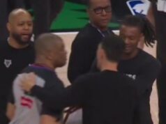 SKANDAL U NBA LIGI! Sudija nasrnuo na trenera, jedva sprečena tuča (FOTO) SKANDAL U NBA LIGI Sudija nasrnuo na trenera jedva sprecena.jpg