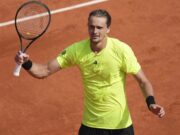 ZVEREV LAKŠE NEGO OČEKIVANO! Nemac sada u četvrtfinalu Rolan Garosa čeka boljeg iz duela Novak Đoković – Kamerun Nori Nemac ubedljiv na rolan garosu zverev preko italijana do osmine.jpg