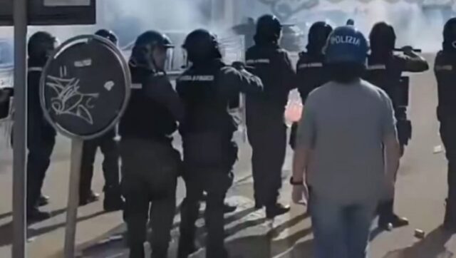 HAOS PRED GRADSKI DERBI Policija morala da intervenise ima povredjenih.jpg