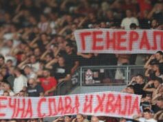 Novo brukanje UEFA! Pokrenut postupak protiv Zvezde, sve zbog transparenta podrške Ratku Mladiću! Novo brukanje UEFA Pokrenut postupak protiv Zvezde sve zbog transparenta.jpg